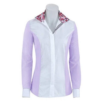 RJ Classics Women's Windsor Panel Show Shirt - Purple/White