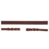 BR Eventa Rubber Reins - Tobacco