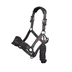 LeMieux Vogue Halter/lead - Grey & Black