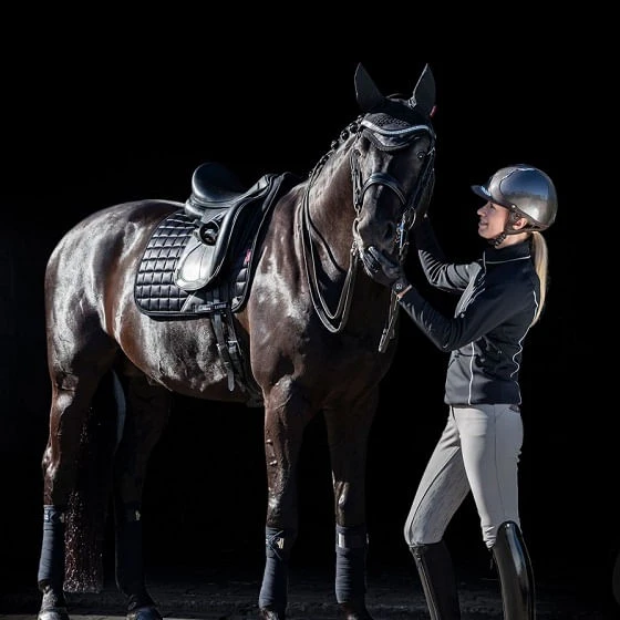 LeMieux Loire Memory Foam Dressage Square Pad - Black - Image 2