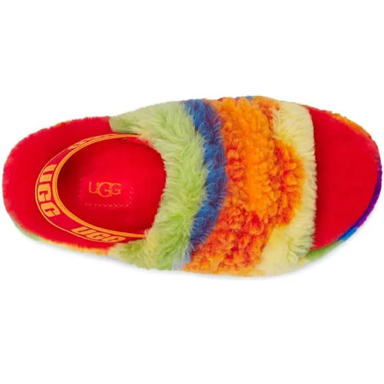 Ugg Women's Fluff Yeah Cali Collage Slide - Rainbow - Image 4