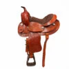 Silverline Tooled Leather Pony Trail Saddle 12"- Chestnut