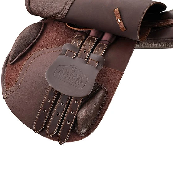 GENERIC Arena Jump Close Contact Saddle - Brown - Image 2