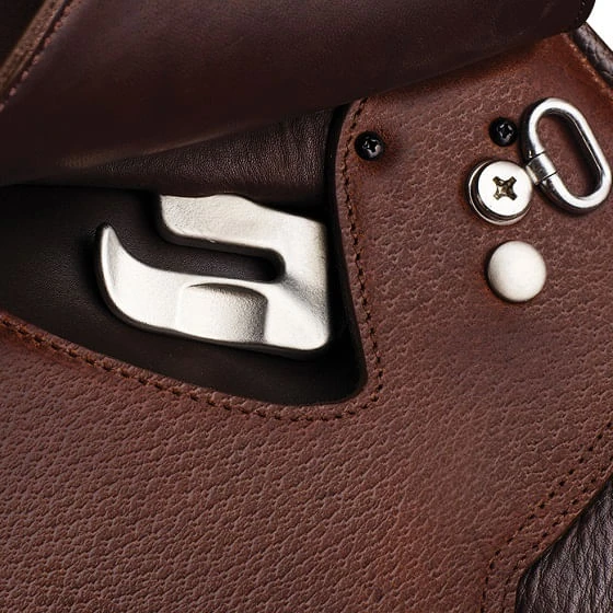 GENERIC Arena Jump Close Contact Saddle - Brown - Image 4