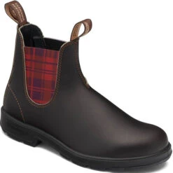 Blundstone 2100 - Original Brown W Burgandy Tartan Elastic