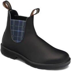 Blundstone 2102 - Original Black W Navy Tartan Elastic