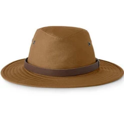 Tilley Waxed Rugged Fedora - British Tan