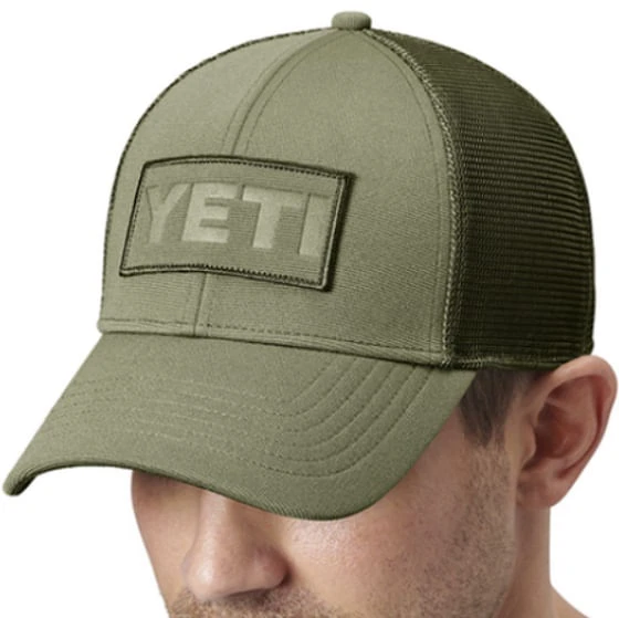 Yeti Patch Trucker Cap - Olive On Olive - Image 3
