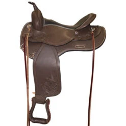 Western Rawhide Woodrige Pro Lite Trail Saddle 15" - Chocolate