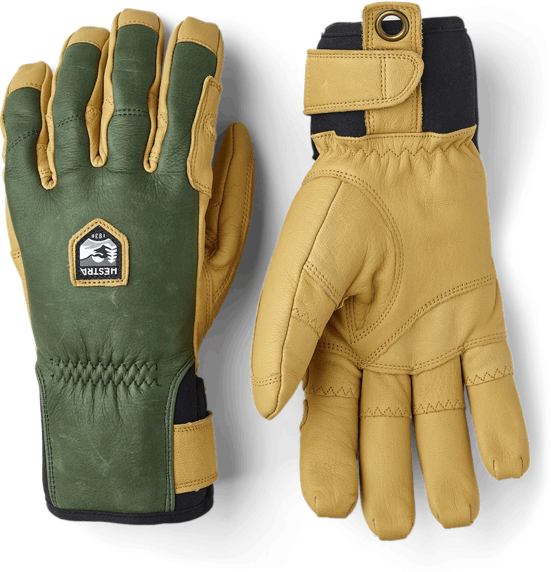 Hestra Men's Ergo Grip Incline 5-finger Glove - Forest/Natural