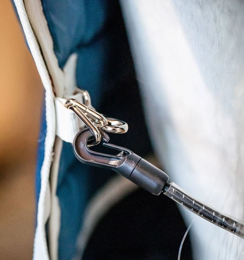 Horseware Ireland Horseware Eco Liner (300g Heavy) - Teal Eco Print/Grey - Image 3