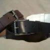 Keldon Plain Volgrass Leather Belt - Black