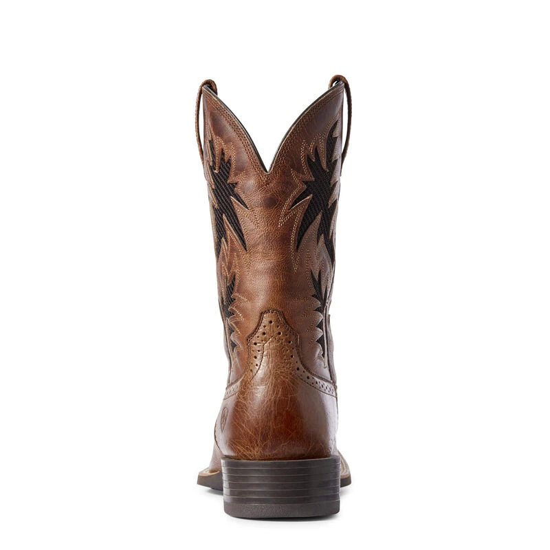 Ariat Men's Sport Cool VentTEK Western Boot - Dark Tan - Image 5