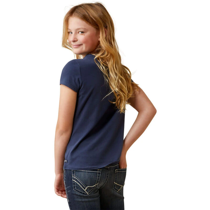 Ariat Kids' Frolic T-Shirt - Navy Eclipse - Image 2