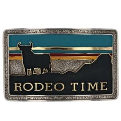 Montana Silversmiths Montana Sivlersmiths Rodeo Time Southwestern Attitude Belt Buckle (A919DB)