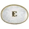 Montana Silversmiths Initial E Silver Engraved Gold Trim Western Belt Buckle (700E)