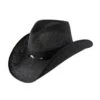 Stetson Onyx Twisted Paper Straw Hat - Black