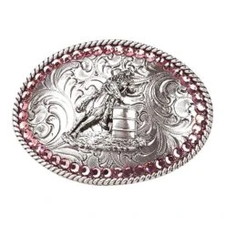 M & F Buckle Barrel Racer W/Pink Cry