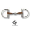 EH Equestrian Double Jointed Leather Bit