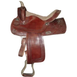 Used Bronco Western Saddle 15" SQH - Brown