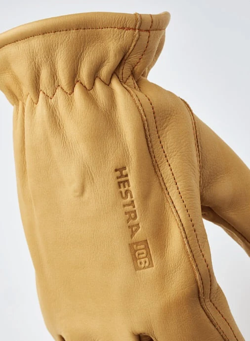 Hestra Insulated Drivers' Leather Work Gloves - Yellow - Image 2