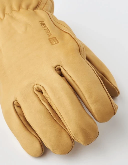 Hestra Insulated Drivers' Leather Work Gloves - Yellow - Image 3