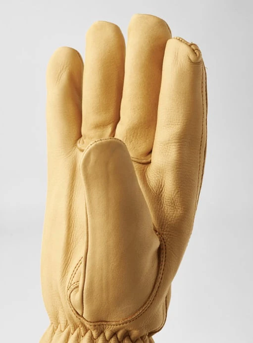 Hestra Insulated Drivers' Leather Work Gloves - Yellow - Image 4