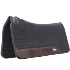 Professionals Choice Steam Pressed Comfort-Fit Felt Saddle Pad - Black